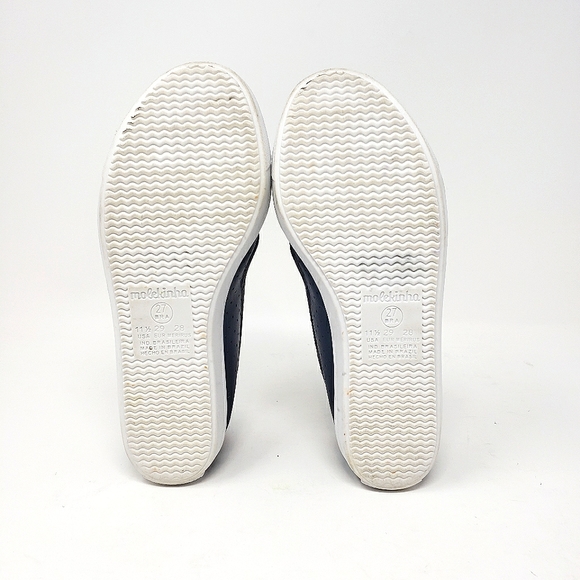 Molekinha Girls Slip On Shoes Size 11.5 Navy Blue White Soles Magenta Brazilian - Picture 10 of 11